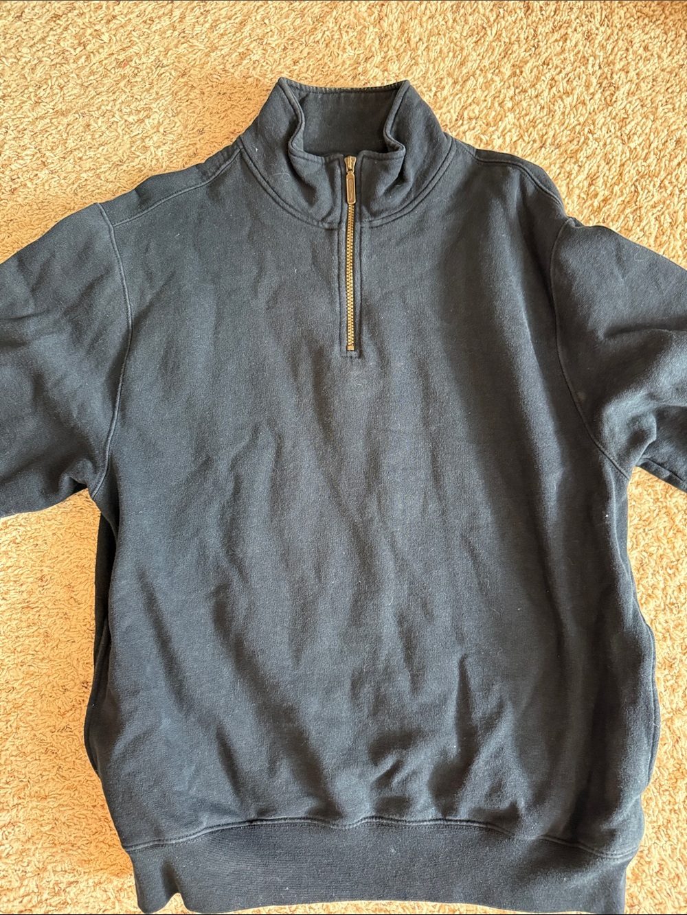 L.L. Bean Men's Half-Zip Pullover - Black
